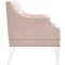 Proverbial Accent Chair in Pink Velvet by Modway