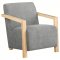 Diego Accent Chair Set of 2 902269 in Gray Fabric by Coaster