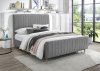 Zara Bed in Grey Velvet by Meridian w/Options