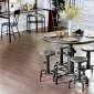 Foskey CM3367PT 5PC Counter Height Dinette Set in Antique Black