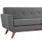 Engage Sofa in Expectation Gray Fabric by Modway w/Options