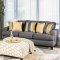 Orson Sofa SM8600 in Gray Flat Woven Fabric w/Options