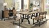 Kirstin Dining Table CM3573T in Rustic Oak w/Options