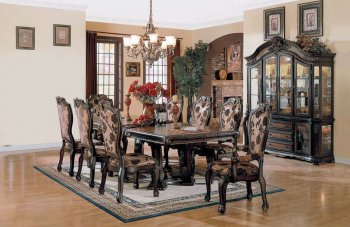 Dark Brown Finish Formal Dining Room [AMDS-N34-4310]