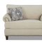 Alexa Sofa in Cream Fabric by Klaussner w/Options