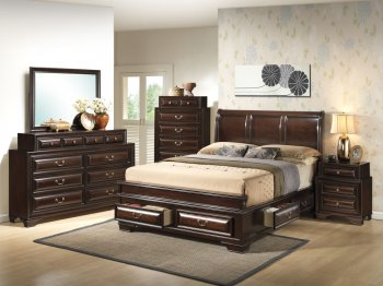 G8875A Bedroom in Cappuccino by Glory Furniture w/Options [GYBS-G8875A]