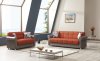 Avalon Sofa Bed in Orange Fabric by Casamode w/Options