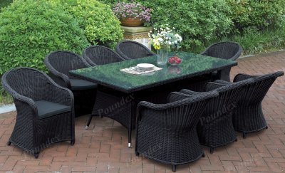 232 Outdoor Patio 9Pc Table Set by Poundex w/Options