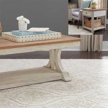 Farmhouse Reimagined 3Pc Coffee & End Table Set 652-OT - Liberty [LFCT-652-OT-Farmhouse Reimagined]