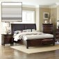 Faust Bedroom 1834 in Dark Cherry by Homelegance w/Options