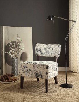 Orson Accent Chair 1191F3S Set of 2 in Fabric by Homelegance [HECC-1191F3S Orson]