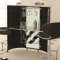 100654 Bar Unit w/2 Bar Stoos in Black 3Pc Set by Coaster