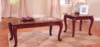 Stylish Coffee Table W/Brown Marble Top [AECT-81C Brown Marble]