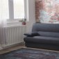 Regata Cotton Dark Navy Sofa Bed in Fabric by Istikbal