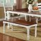 CM3122T Palisade Dining Table in Cherry & White w/Options