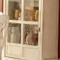 Ohana 1393W-50 Curio in White & Cherry by Homelegance