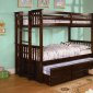 CM-BK458T-EXP University II Twin/Twin Bunk Bed in Dark Walnut