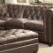 Roy Sectional Sofa 500268 Brown Bonded Leather Match by Coaster