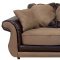 Mocha Fabric Modern Sofa & Loveseat Set w/Options