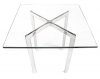 Barcelona End Table Set of 2 w/Clear Glass Top