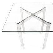 Barcelona End Table Set of 2 w/Clear Glass Top