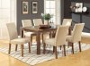 CM3565T Sundance 5Pc Dining Set Light Oak w/Ivory Fabric Chairs