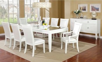 Madeline Dining Table CM3396T in White w/Options [FADS-CM3396T-Madeline]