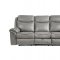 Aram Sofa 8206GRY in Gray Faux Leather by Homelegance