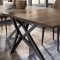 Nora Dining Table in Brushed Matt Walnut by ESF w/Options