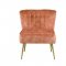 Sambell Accent Chair AC00126 in Burnt Orange Velvet by Acme