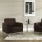 Loft Wool Loveseat in Chocolate Brown by Modway w/Options