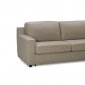 Jenny Sectional Sofa Sleeper in Beige Premium Leather by J&M