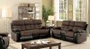 Hadley I Reclining Sofa CM6870 in Brown & Espresso w/Options