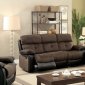 Hadley I Reclining Sofa CM6870 in Brown & Espresso w/Options