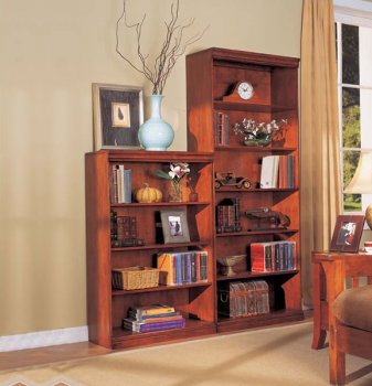 Cherry Finish Contemporary Office Book Shelves [AMOS-215-9728]