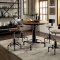 Fran Round Dining Table CM3373RT in Sand Black w/Options