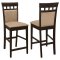 Gabriel Counter Height Set 5Pc 100438 in Cappuccino by Coaster