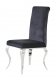 D858DC Dining Chair Set of 4 in Black Velvet by Global