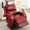 Odette CM6150RD Reclining Sofa in Red Leatherette w/Options