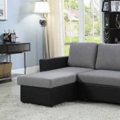 Baylor Sectional Sofa 503929 in Grey & Black by Coaster