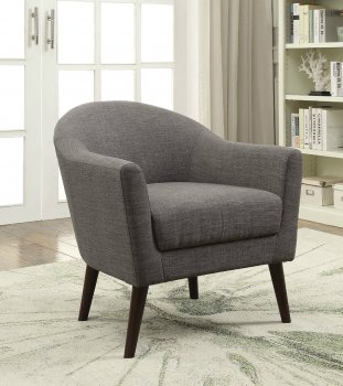 Amari Accent Chair 59741 2Pc Set in Gray Fabric by Acme [AMAC-59741-Amari]