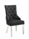 Milano Dining Chair Set of 2 in Black Velvet