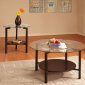 Concentric 3316-31 3Pc Coffee Table Set by Homelegance in Copper