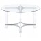 Keeling Dining Set 5Pc 108501 Clear & Chrome by Coaster