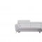 S266 Sectional Sofa in White Leather by Beverly Hills