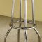 White Top & Chrome Base Modern 3Pc Bar Set w/Optional Stools