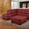 50440 Soho Sectional Sofa in Red Bonded Leather Match by Acme