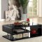 Ninove I Coffee Table & 2 End Tables Set CM4057BK in Black