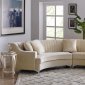 MS2071 Sectional Sofa in Beige Velvet by VImports