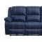 Zuriel Power Motion Sofa 54615 in Blue PU by Acme w/Options